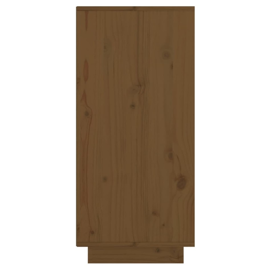 Aparador de madera maciza de pino marrón miel 60x34x75
