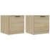 Mesitas de noche 2 unidades color roble Sonoma 40x39x40
