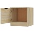 Mesitas de noche 2 unidades color roble Sonoma 40x39x40