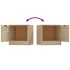 Mesitas de noche 2 unidades color roble Sonoma 40x39x40