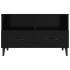 Mueble para TV madera contrachapada negro 80x36x50