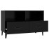 Mueble para TV madera contrachapada negro 80x36x50