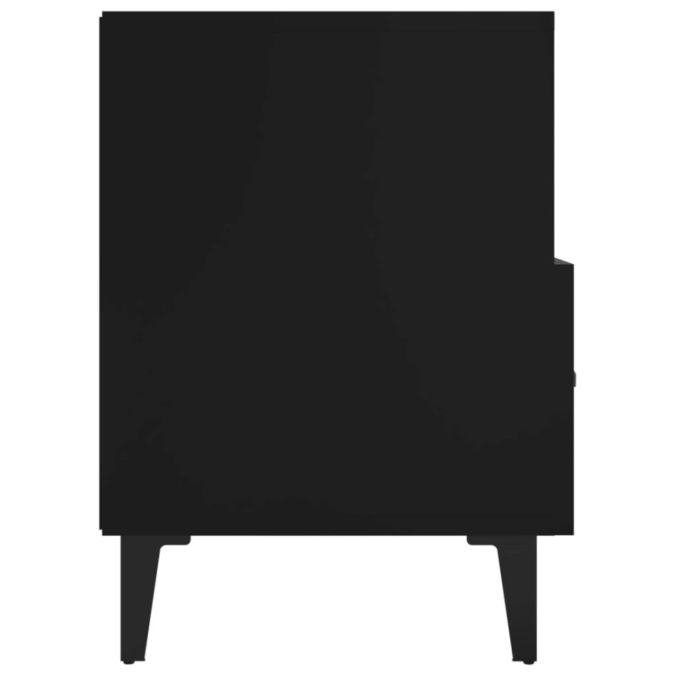 Mueble para TV madera contrachapada negro 80x36x50