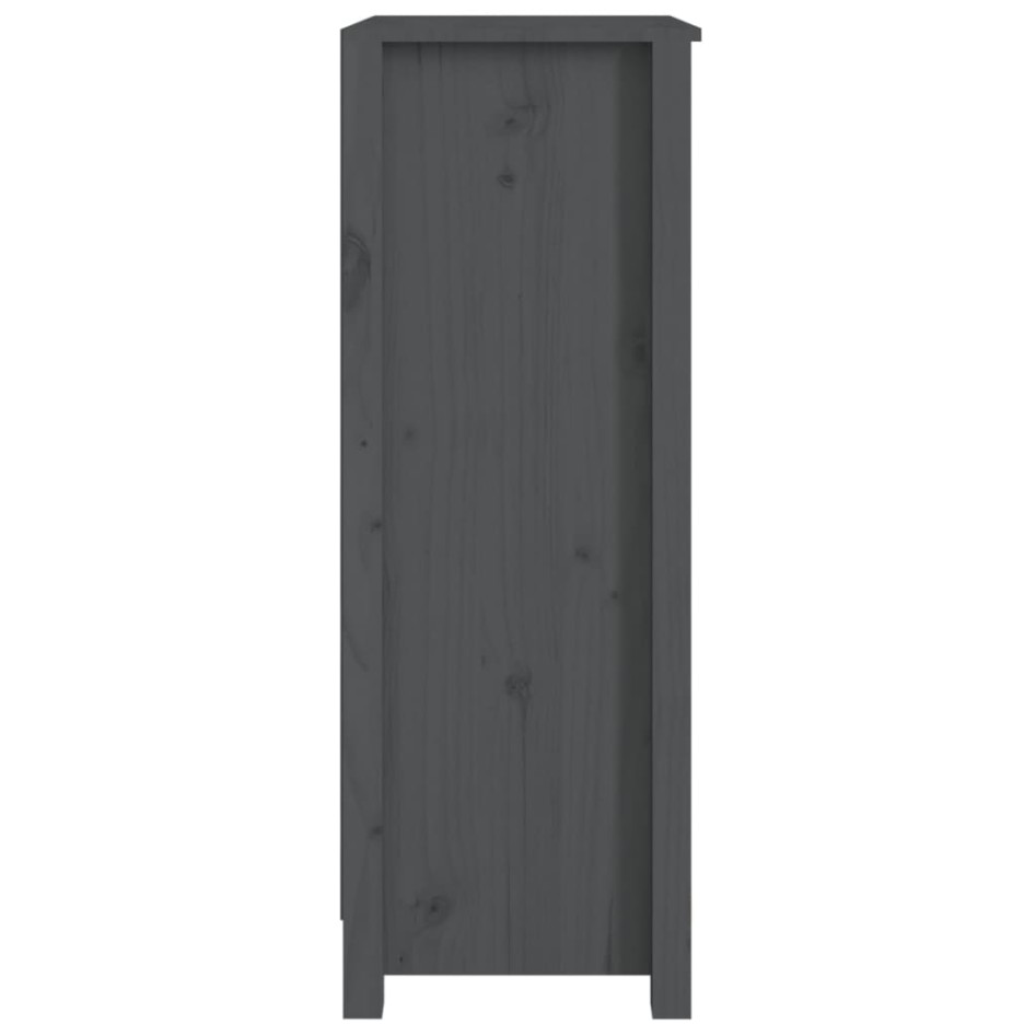 Estantería madera maciza de pino gris 50x35x97