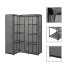 Armario de esquina gris 130x87x169