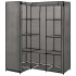 Armario de esquina gris 130x87x169