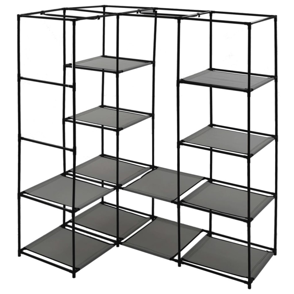 Armario de esquina gris 130x87x169