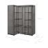 Armario de esquina gris 130x87x169