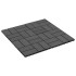 Baldosas para porche de WPC 30x30 cm 1 m² negro 11