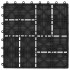 Baldosas para porche de WPC 30x30 cm 1 m² negro 11