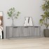Mueble de TV madera contrachapada gris Sonoma 102x35x36,5