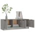 Mueble de TV madera contrachapada gris Sonoma 102x35x36,5