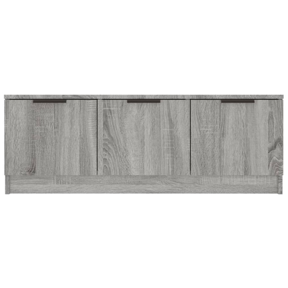 Mueble de TV madera contrachapada gris Sonoma 102x35x36,5