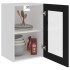 Armario colgante cristal madera contrachapada negro 40x31x60