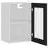 Armario colgante cristal madera contrachapada negro 40x31x60