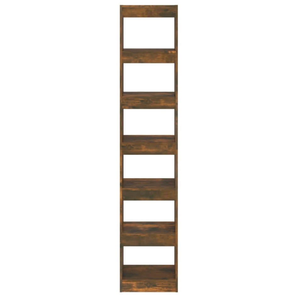 Estantería/divisor de espacios color roble ahumado 40x30x198