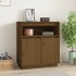 Aparador de madera maciza de pino marrón miel 70x34x80