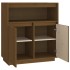 Aparador de madera maciza de pino marrón miel 70x34x80