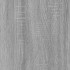 Armario de espejo baño contrachapada gris Sonoma 80x20,5x64