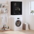 Armario de pared negro 69,5x34x90
