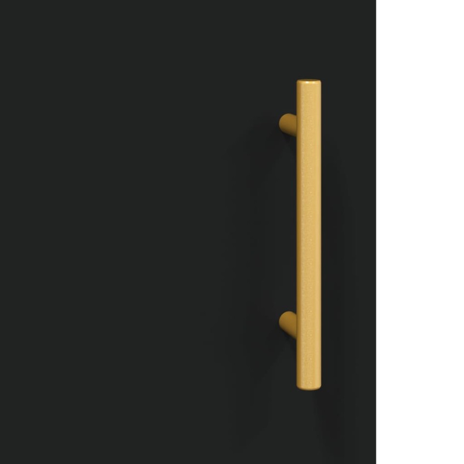 Armario de pared negro 69,5x34x90