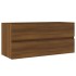 Mueble de lavabo madera ingeniería roble marrón 100x38,5x45