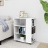 Armario ruedas madera contrachapada blanco brillante