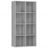 Estantería/Aparador madera contrachapada gris 66x30x130
