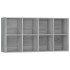 Estantería/Aparador madera contrachapada gris 66x30x130