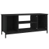 Mueble de TV madera contrachapada negro 102x35x45