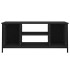 Mueble de TV madera contrachapada negro 102x35x45