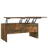Mesa de centro madera ingeniería roble ahumado 102x50,5x46,5