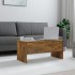 Mesa de centro madera ingeniería roble ahumado 102x50,5x46,5