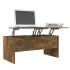 Mesa de centro madera ingeniería roble ahumado 102x50,5x46,5