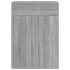 Mueble zapatero de madera contrachapada gris Sonoma 60x35x84