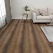 Lamas para suelo autoadhesivas 55 uds PVC marrón 5,11 m²
