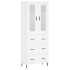 Aparador alto madera contrachapada blanco 69,5x34x180