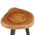 Mesa de centro de madera maciza de teca 40x45