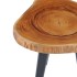 Mesa de centro de madera maciza de teca 40x45