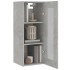 Armario colgante de pared gris hormigón 34,5x34x90