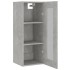 Armario colgante de pared gris hormigón 34,5x34x90