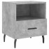 Mesita noche 2 uds madera ingeniería gris hormigón