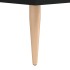 Mueble de TV madera contrachapada negro 150x30x44,5