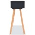 Mesa consola de madera maciza de pino 80x30x72 cm