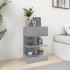 Mesitas de noche 2 uds madera gris Sonoma 40x35x65