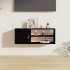 Armario de pared de madera maciza de pino negro 80x30x30