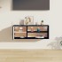 Armario de pared de madera maciza de pino negro 80x30x30