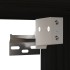 Armario de pared de madera maciza de pino negro 80x30x30