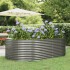 Jardinera arriate acero recubrimiento polvo gris 212x140x68