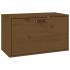 Armario de pared madera maciza de pino marrón miel 60x30x35